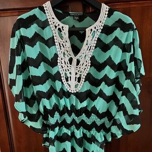 BOHO Sheer Top by American Dream XS